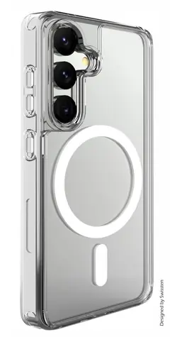 Swissten Clear Jelly MagStick Metallic Hülle für Samsung Galaxy S26 5G transparent