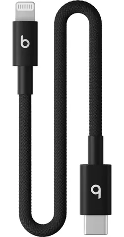 Beats-Kabel USB-C (M) - Lightning (M) 20 cm schwarz / geflochten