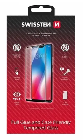Swissten Schutzhülle aus Glas, passend für XIAOMI Redmi A5 4G, schwarz