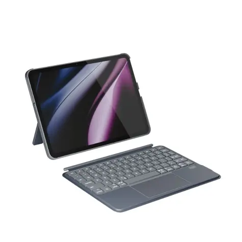 Epico UltraBoard Tastatur mit Hintergrundbeleuchtung und Hülle EK30 für Apple iPad 10,9" (2022)/11" A16 | US | Multi-Touch-Trackpad