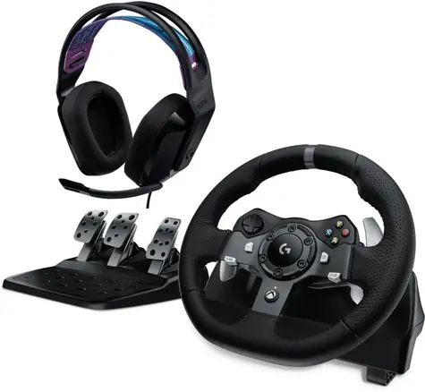 Logitech G920 Driving Force / Gaming-Lenkrad + Logitech G335 / für Xbox One & PC