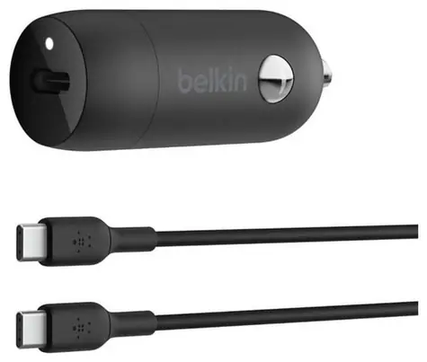 Belkin BOOST CHARGE Autoladegerät schwarz / USB-C / 30W / PD / mit 1m USB-C-Kabel