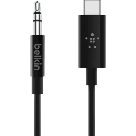 Belkin RockStar Kabel USB-C auf 3,5-mm-Klinkenstecker / 0,9 m / schwarz
