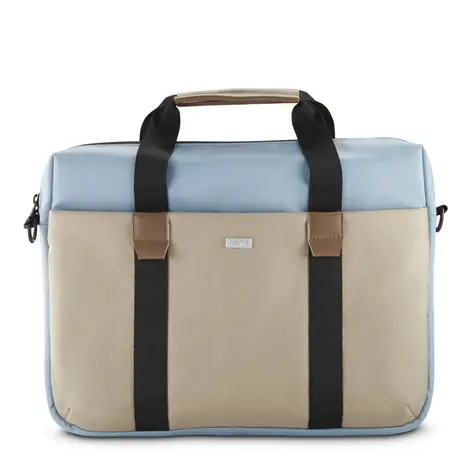 HAMA Silvan beige-hellblau / Laptoptasche / 40-41 cm (15,6-16,2 Zoll) / recyceltes Polyester