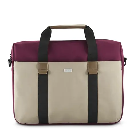 HAMA Silvan beige-burgunderrot / Laptoptasche / 40-41 cm (15,6-16,2 Zoll) / recyceltes Polyester