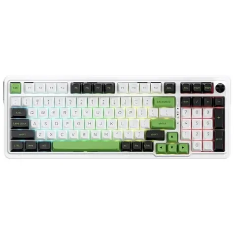 Redragon K686WBG-RGB-MAX Eisa Max Weiß / Gaming-Tastatur / Mechanisch / Mint Mambo / RGB / BT / USB / US
