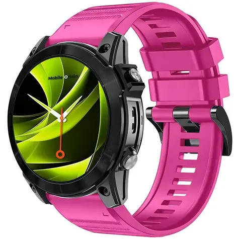 Mobile Origin Easy Strap Silikonarmband für Garmin QuickFit 22 mm, pink