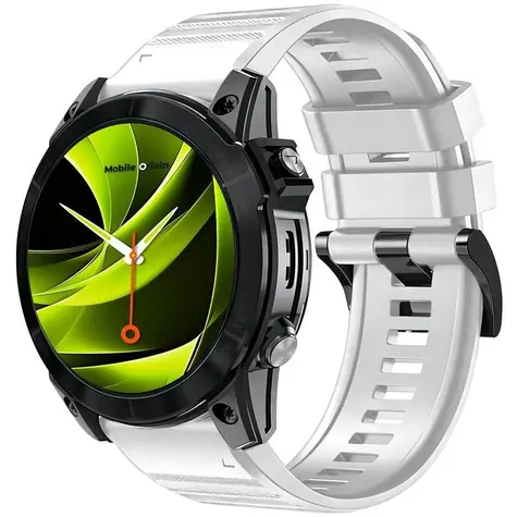 Mobile Origin Easy Strap Silikonarmband für Garmin QuickFit 22 mm, weiß