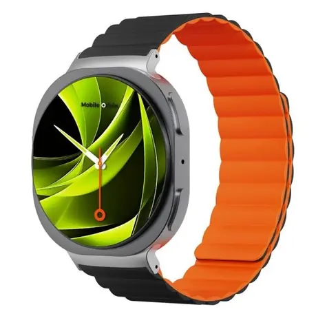 Mobile Origin Easy Strap Magnetarmband für Samsung Galaxy Watch 8, schwarz-orange