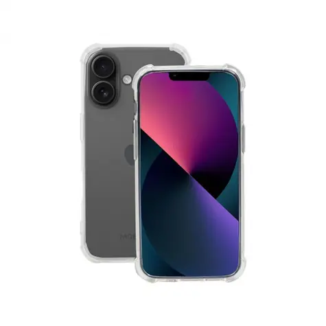 Mobilis R Schutzhülle für Apple iPhone 16, transparent (weiche Tasche)