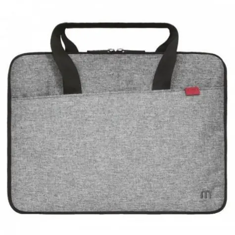 Mobilis Trendy Kompakte Aktentasche 12,5-14 Zoll grau / Laptoptasche bis zu 14 Zoll