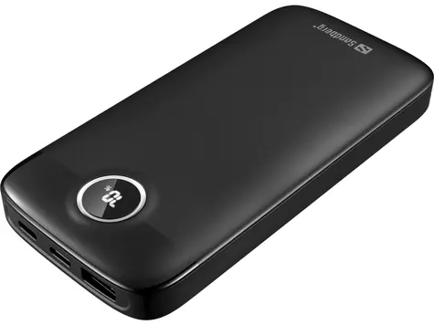 Sandberg SemiSolidState Powerbank 20W 10000mAh schwarz / max. 12V / max. 3A / 1x USB-A / 2x USB-C