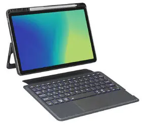 Epico Spello Schutzhülle mit beleuchteter Tastatur für Lenovo Idea Tab 11, schwarz
