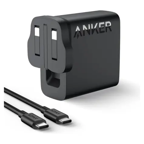 Anker Wandladegerät Grau / 100 W / 2x USB-C / USB-A