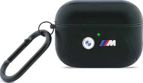 BMW Schutzhülle für AirPods Pro 3, gebogene Linien, schwarz