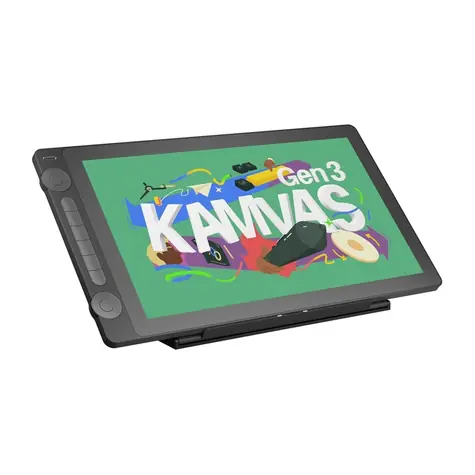 Huion Kamvas 16 GEN 3 GS1563 schwarz / Grafiktablett / 350 x 197 mm / 5080 LPI / 16384 Druckstufen / USB-C