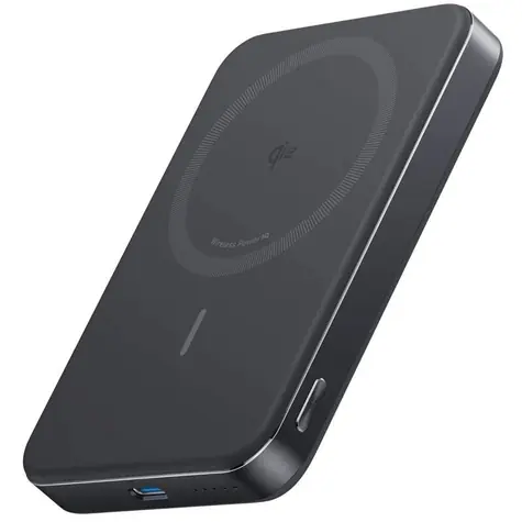Ausgepackt - Anker MagGo 10000mAh schwarz / Kabellose Powerbank / 30W / 1x USB-C / ohne Verpackung