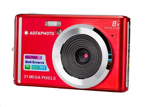 Agfa Compact DC 5200 rot / 2,7" LCD / 21 Mpix CMOS / 8x Digitalzoom / SD