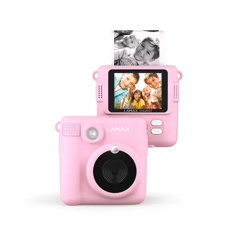 Lamax InstaKid1 rosa / Kinderkamera / 2,4-Zoll-Display / microSD / MP3 / Spiele / Video / cz&sk-Schnittstelle 