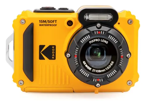 Kodak WPZ2 gelb / 2,7" LCD / 16 MPix BSI CMOS / 4X optischer Zoom / SD