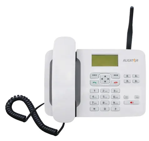 Aligator T100 Tisch-GSM-Handy weiß 