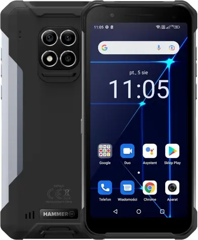 MyPhone Hammer Construction 6+128GB Silber / 6" IPS / 128GB / Android 12 
