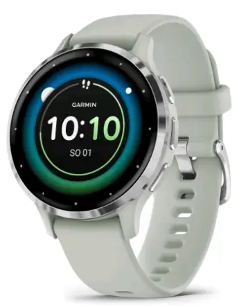 Garmin Venu 3S silbergrau / Smartwatch / 1,2" / BT / ANT+ / WLAN / 5ATM