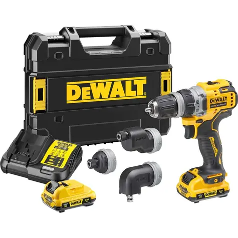 DeWalt DCD703L2T / Akku-Bohrschrauber mit bürstenlosem Motor / 12 V / 2x3 Ah