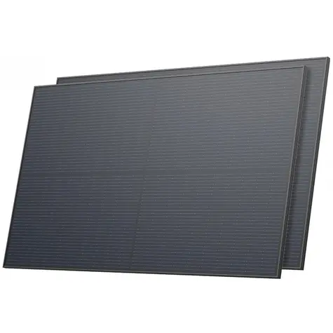 EcoFLow Set mit zwei starren 450W Solarmodulen / Anschluss: MC4 / IP68