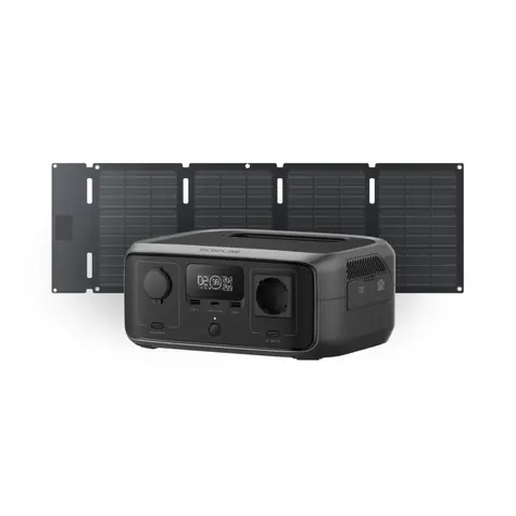 EcoFLow River 3 USV + EcoFLow 45-W-Solarpanel (Typ C) (Hard Bundle)