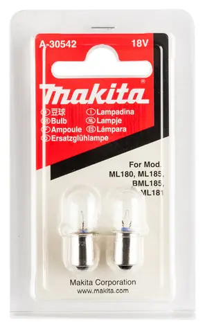 Makita A-30542 18V Ersatzlampen für ML180, ML185, BML185, BML181 und DML185