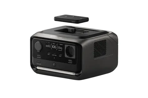 EcoFLow RIVER 3 PLUS Kabellose/Tragbare Powerstation / LiFePO4 / 286 Wh / USB-A / USB-C / Netz-/ DC