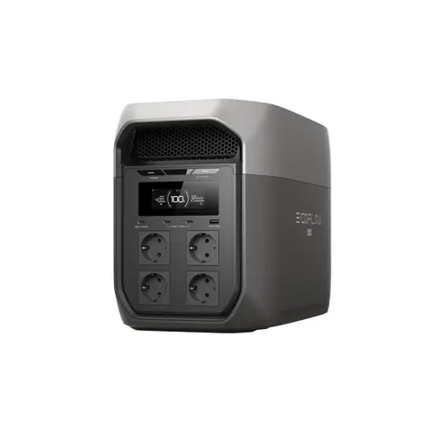 EcoFLow Delta 3 Max / Tragbare Powerstation / LiFePO4 / 2048 Wh / USB-A / USB-C / AC/ DC