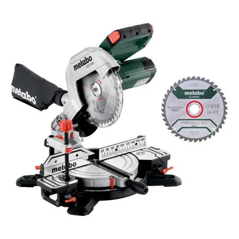 Metabo Set KS 216 M / Kappsäge / 1350 W / Durchmesser 216 mm / 3800 U/min