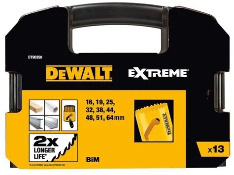 DeWalt DT90350-QZ 13-teiliges Bimetall-Bohrerset
