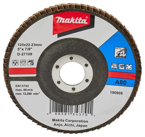 Makita D-27109 / Metall-Lamellenscheibe / 125 mm / A80