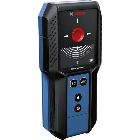 BOSCH GMS 120-27 Professional / Detektor / Tiefe: 120 mm / IP 54 / 2 x 1,5 V LR6 (AA) & 3,7 V 1,0 Ah 
