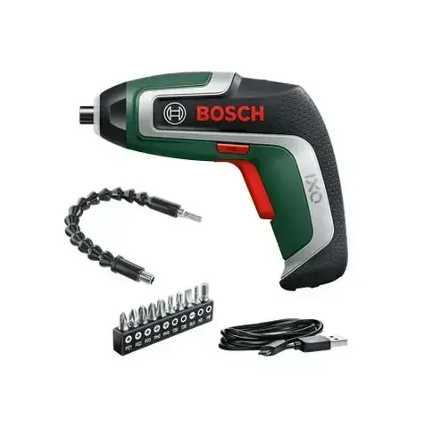 BOSCH IXO 7 / Akku-Schrauber mit Zubehör / 3,6 V / 235 U/min / USB-Kabel