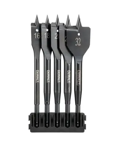 DeWalt DT70834 / 5-teiliges Flachholzbohrer-Set / 16-32 mm