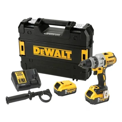 DeWalt DCD991P2 / Akku-Bohrschrauber ohne Bürsten / 18V / 2x 5,0 Ah / XPR