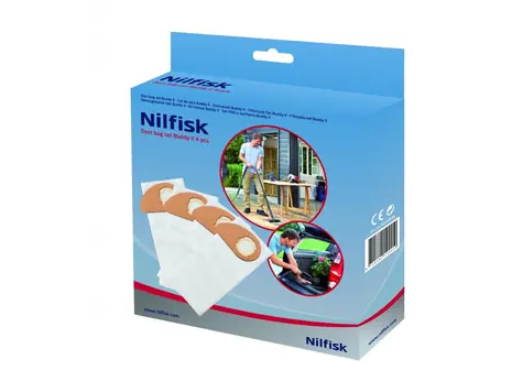 Nilfisk Staubsaugerbeutel für Buddy II 12 & 18 - 4 Stk