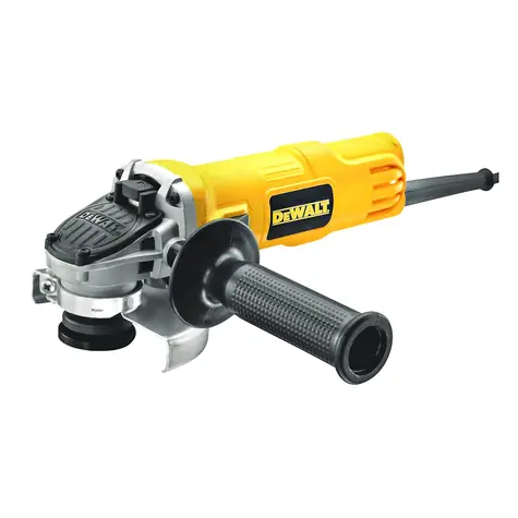 DeWalt DWE4156 / Kleiner Winkelschleifer mit Schiebeschalter und potentialfreier Arretierungsfunktion / 900 W / 115 mm