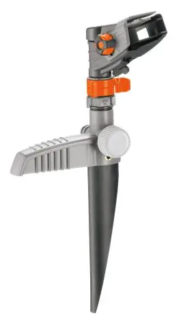 Gardena Comfort 08141-20 Impuls-Kreis- und Sektorregner mit Stift / Reichweite 5 - 12,5 m / Reichweite 490 m2