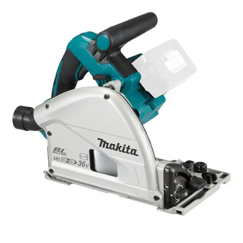 Makita DSP600Z / Akku-Tauchkreissäge / 2x18V / Blattdurchmesser 165 mm / 6.300 U/min / ohne Akku