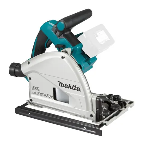 Makita DSP601ZJU / Akku-Tauchsäge mit AWS / 2x18V / Blattdurchmesser 165mm / 6.300 U/min / ohne Akku
