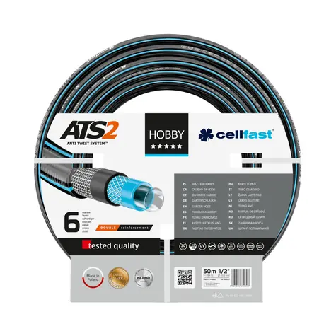 CELLFAST Hobby ATS2 16-201 Gartenschlauch 12,7 mm (1|2") - Länge 50 m 