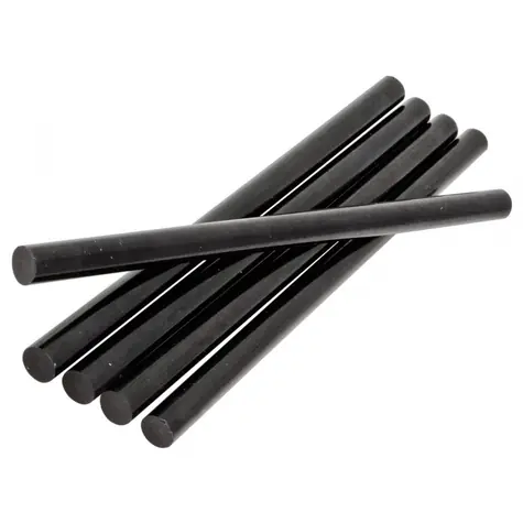 YATO Schmelzklebestifte - schwarz / Durchmesser 11 mm / Länge 200 mm / Arbeitstemperatur 170-200°C / 5 Stk