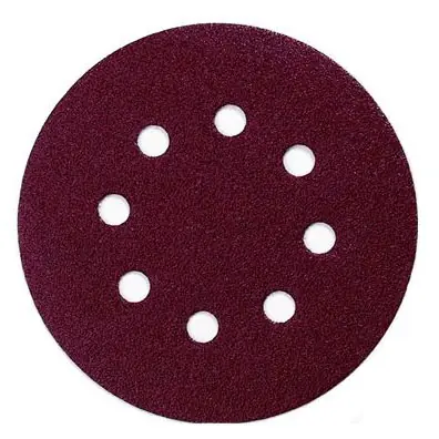 Makita P-43561 / Schleifpapier für Holz | Metall | Stein / Körnung 100 / Durchmesser 125 mm / 8 Löcher / 10 Stk