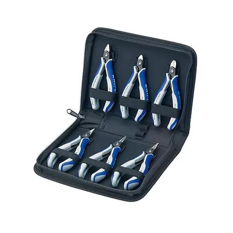 Knipex 002016P Präzisionszangen-Set für Elektronik 6-tlg
