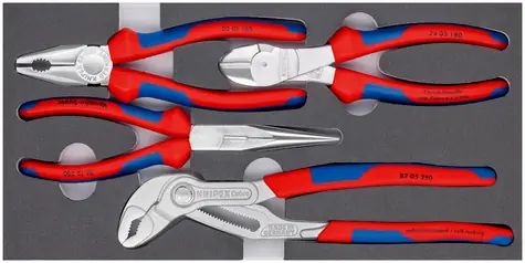 Knipex „Basic Chrome“ 002001V17 Zangen-Set 